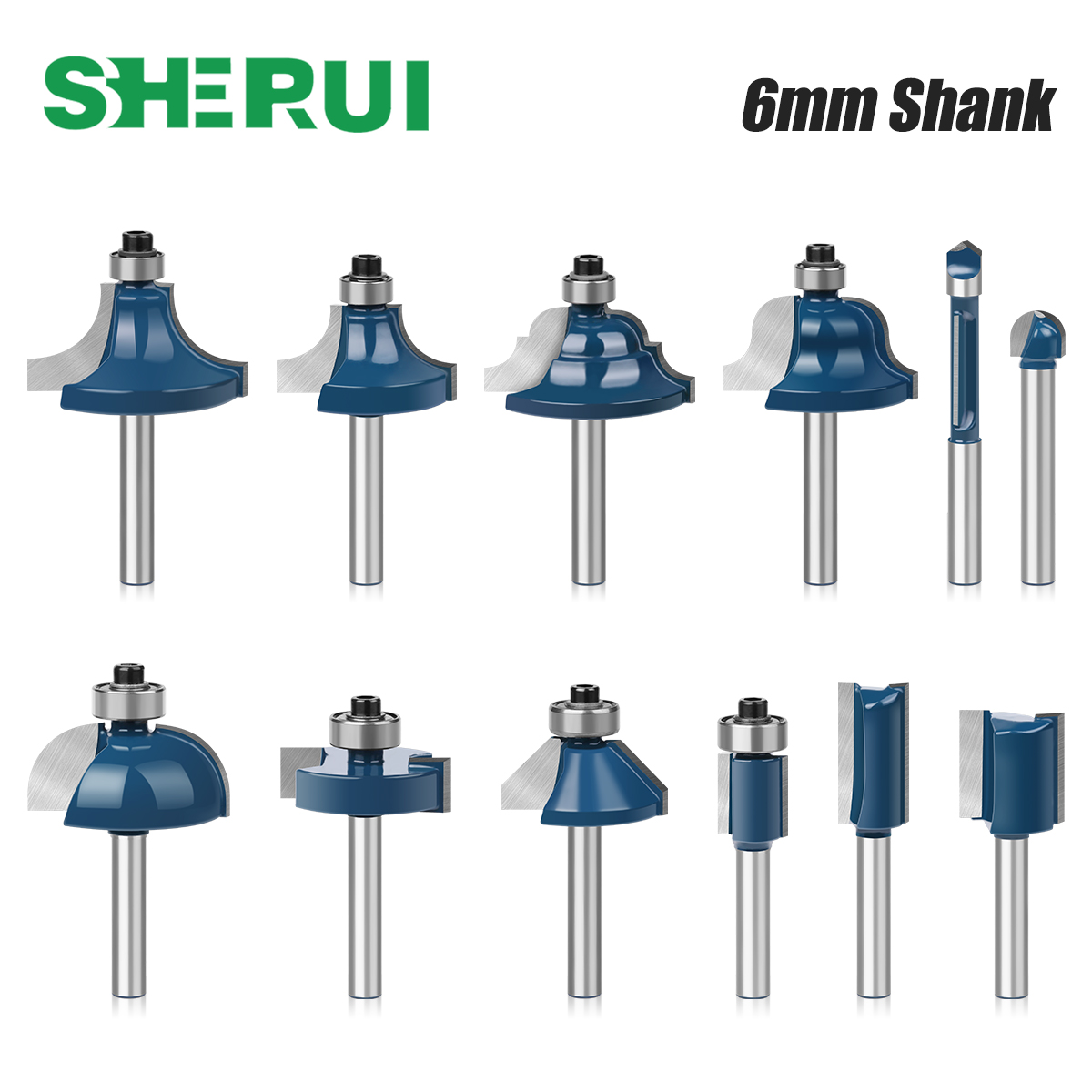 End Mill Set - Набор фрез с хвостовиком 6 мм,