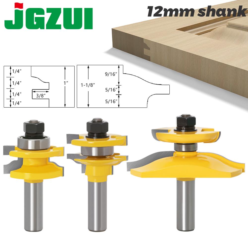 End Mill Set - 3 шт., 12 мм, направляющая и