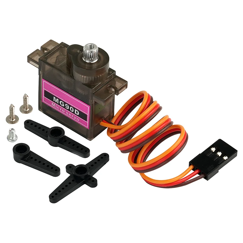 Servo 9G - Набор из 4 микро-цифровых сервоприводов MG90D,