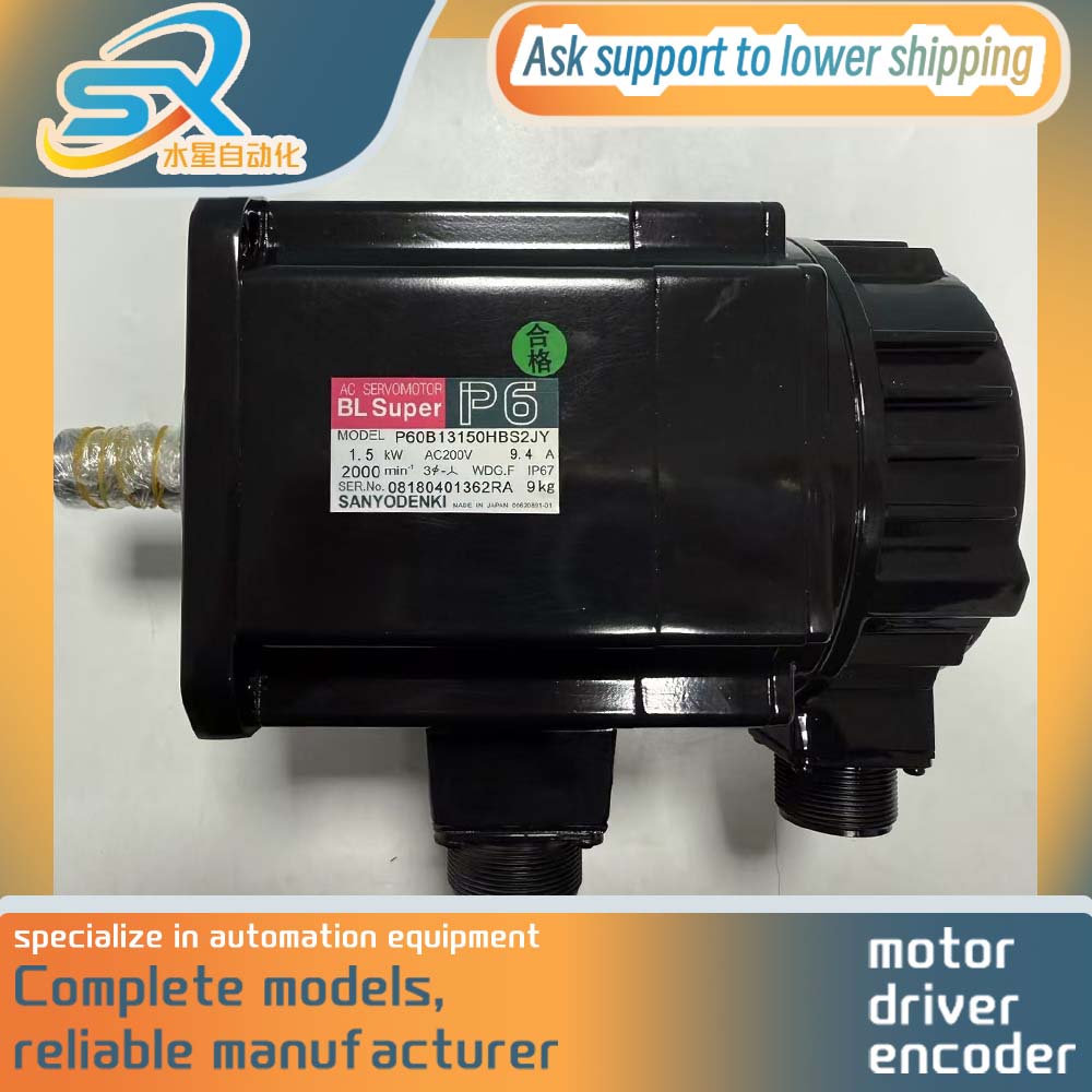 Servo Motor - Серводвигатель Sanyo AC P60B13150HBS2JY 1500W 200V,