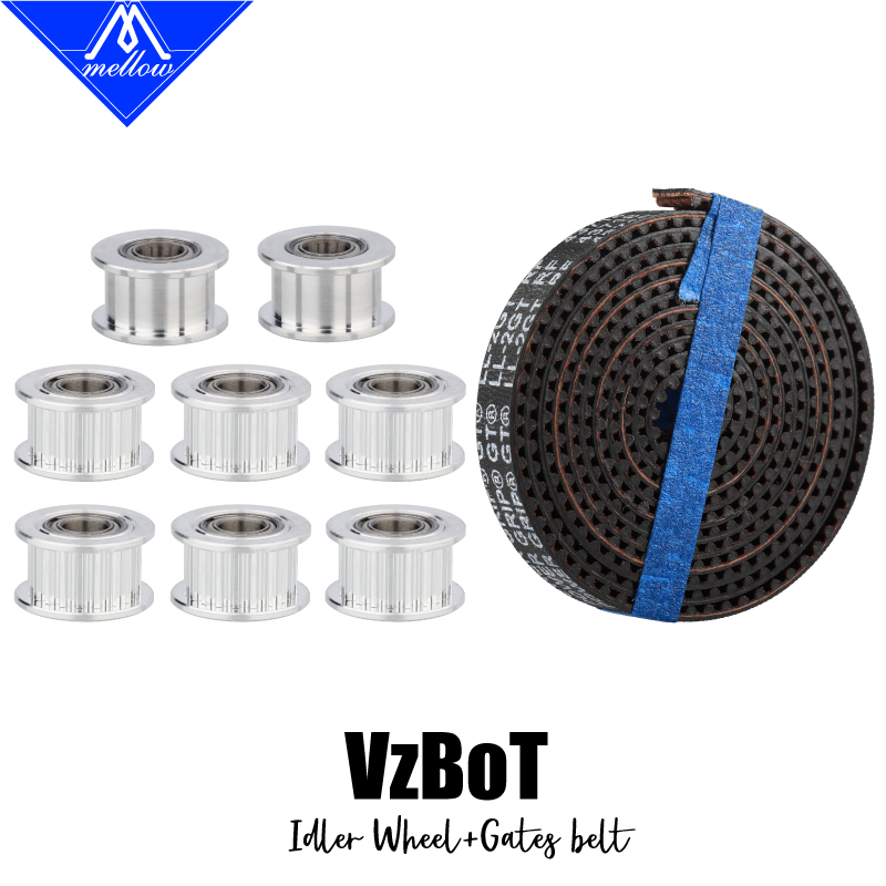 Gt2 Pulley - 1 комплект алюминиевых направляющих GT2 Mellow