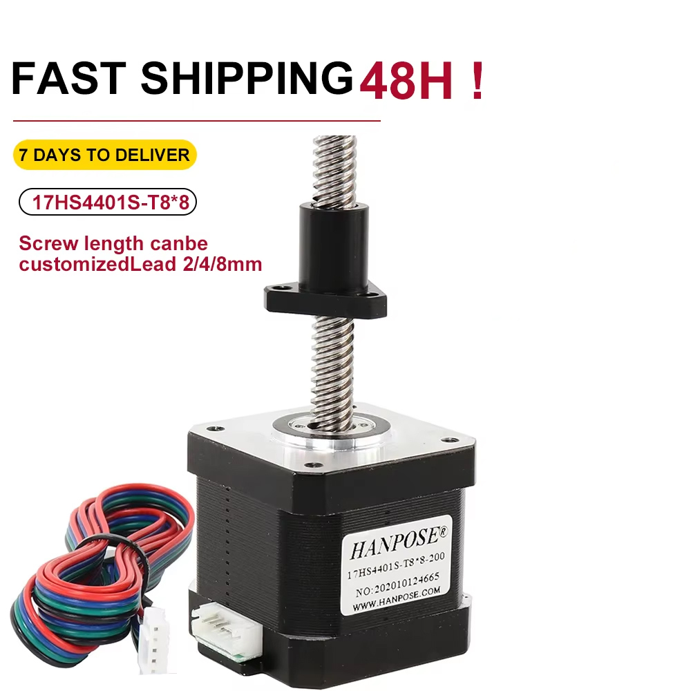 Шаговый двигатель Nema17 17HS4 – обзор и цена Lead Screw 8Mm