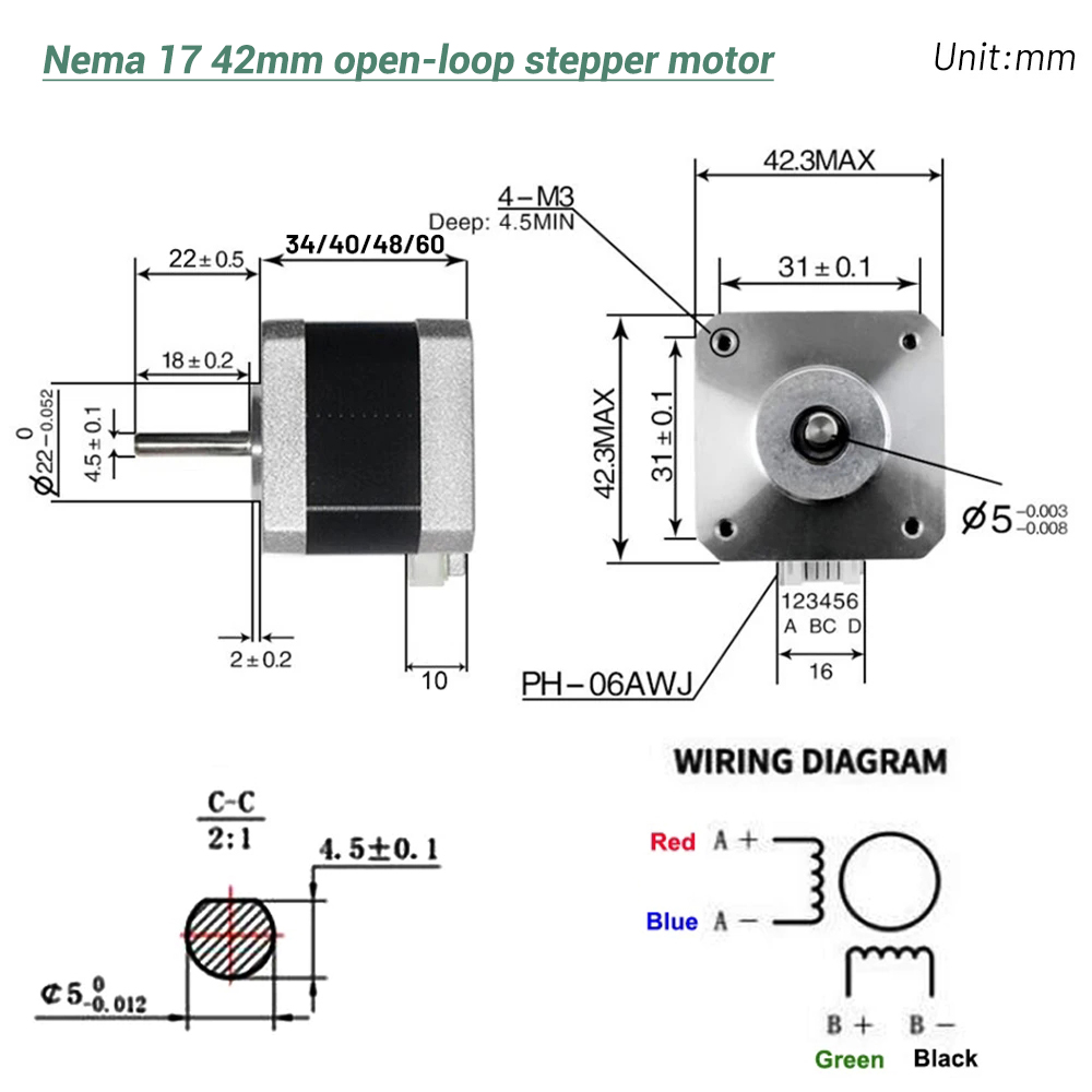 Шаговый двигатель Nema17 (42 м – обзор и цена Nema 17 Stepper